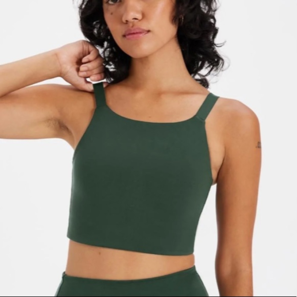 Girlfriend collective moss Mia high neck sport bra